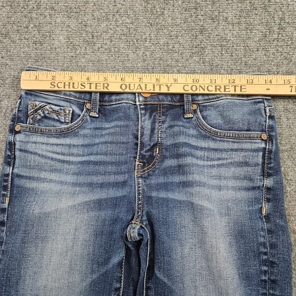 Buckle Black Ankle Skinny Jeans Womens Size 26 Blue Fit No 53 Frayed Hem Denim - Picture 5 of 9